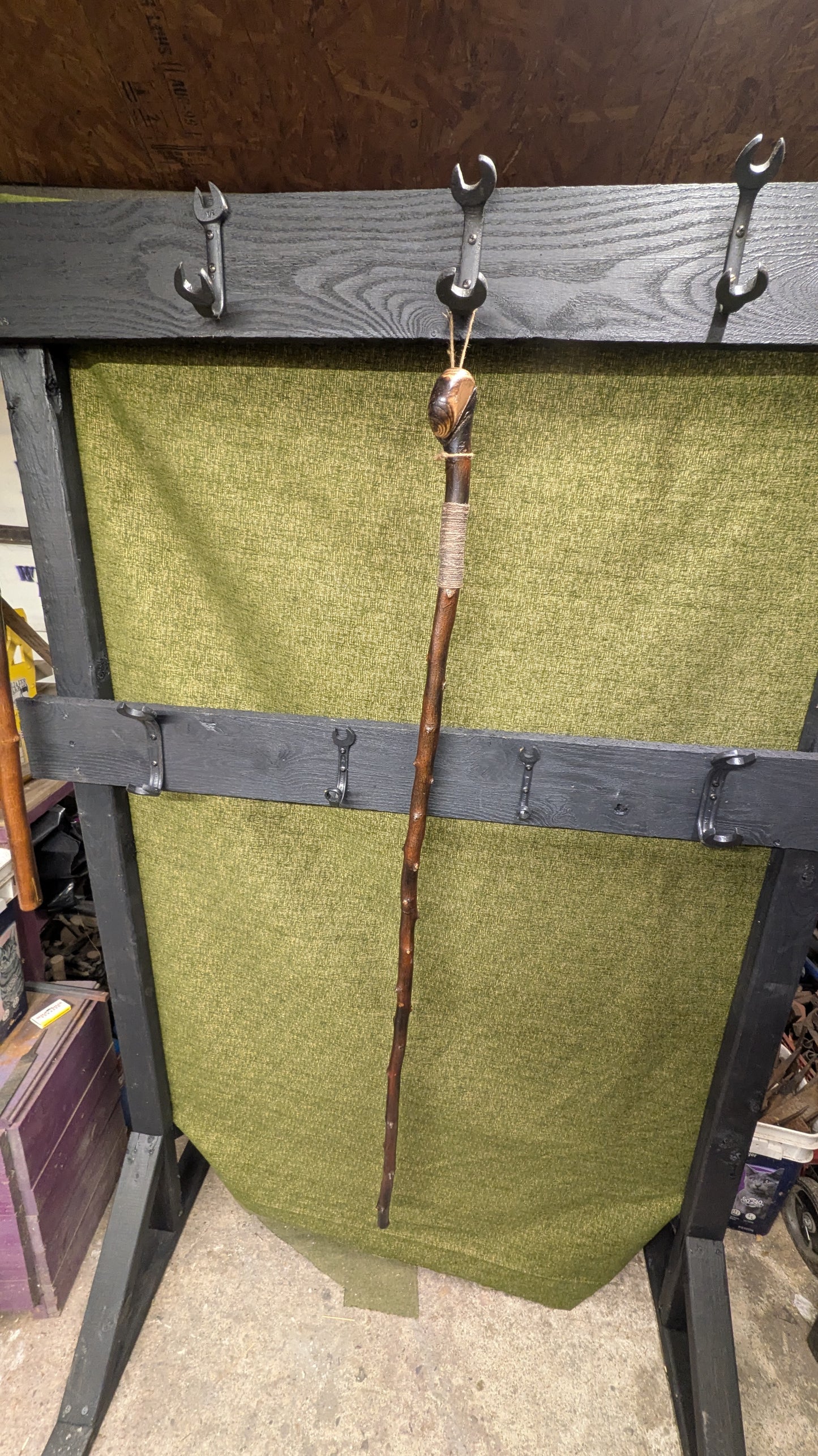 Autumn Olive Knob end walking stick