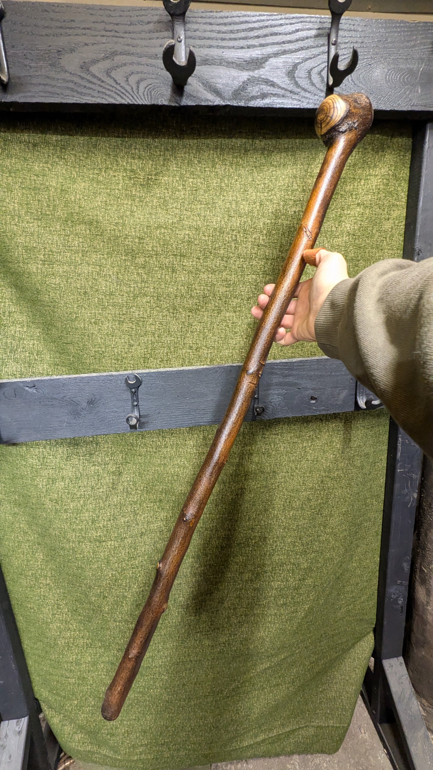 Michigan hardwood walking stick